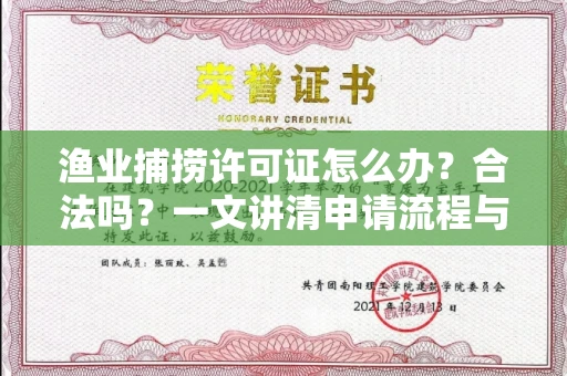 温州渔业捕捞许可证怎么办?合法吗?一文讲清申请流程与合规要点